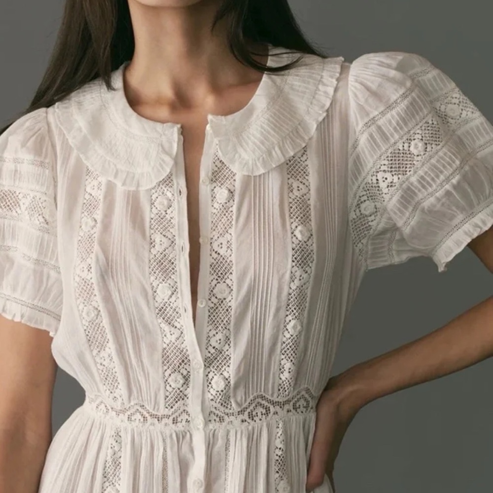Doen Phoebe Dress in Salt - Picture 3 of 10